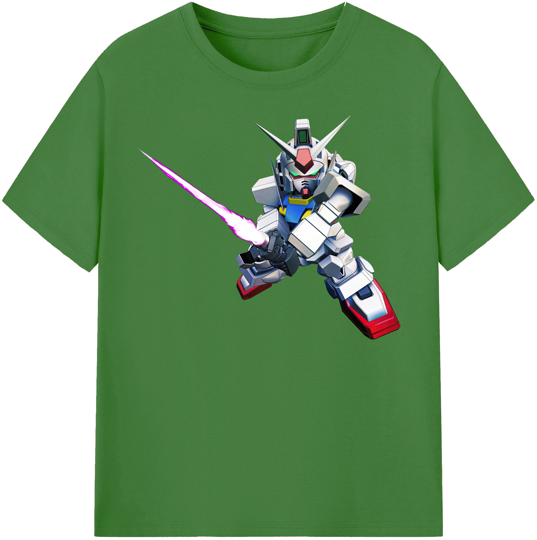 （画像用） 機動戦士ガンダム Mobile Suit Gundam レディースカジュアルプリントTシャツ（綿100％）